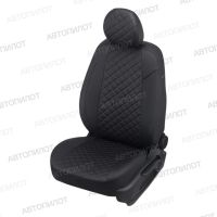 Чехлы Автопилот Экокожа Ромб на Geely Coolray (2020+)