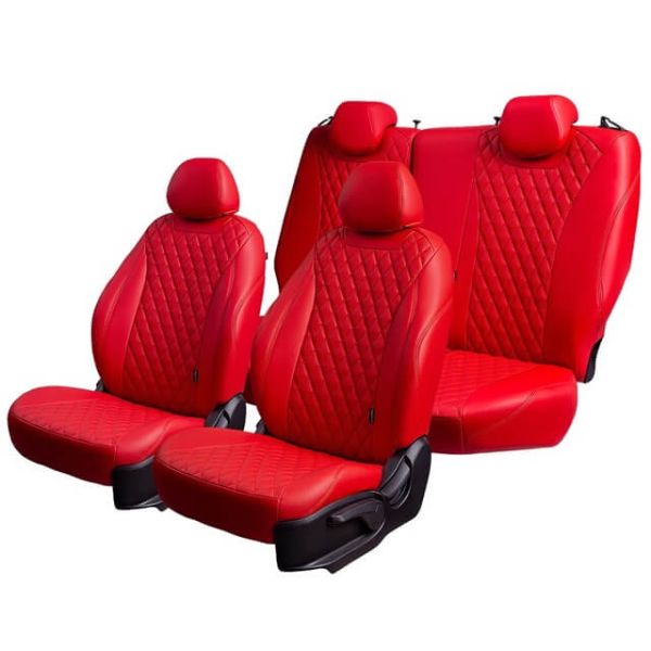 Чехлы Премиум Экокожа Байрон Ромб на Great Wall Hover H3 2010-2016 г.в.