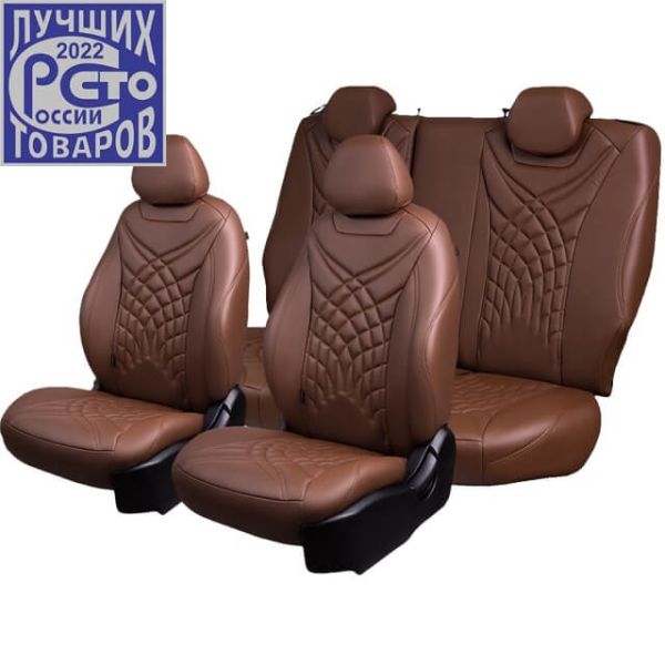 Чехлы Премиум Экокожа Байрон Президент|Жук на Volkswagen Jetta 6 2011-2018 г.в.