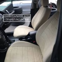 Чехлы Автопилот Алькантара на Citroen Jumper 3-х местный