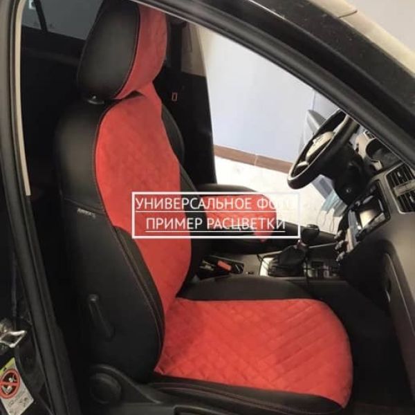 Чехлы Автопилот Алькантара Ромб на УАЗ Хантер
